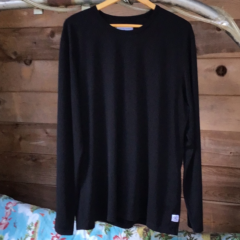 Reigning Champ Black Lightweight Long Sleeve Shirt Sz XXL